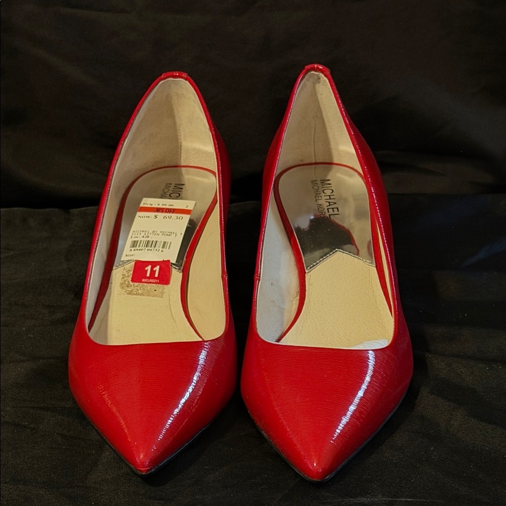 Michael Kors Red Patent Heels for Women 11M